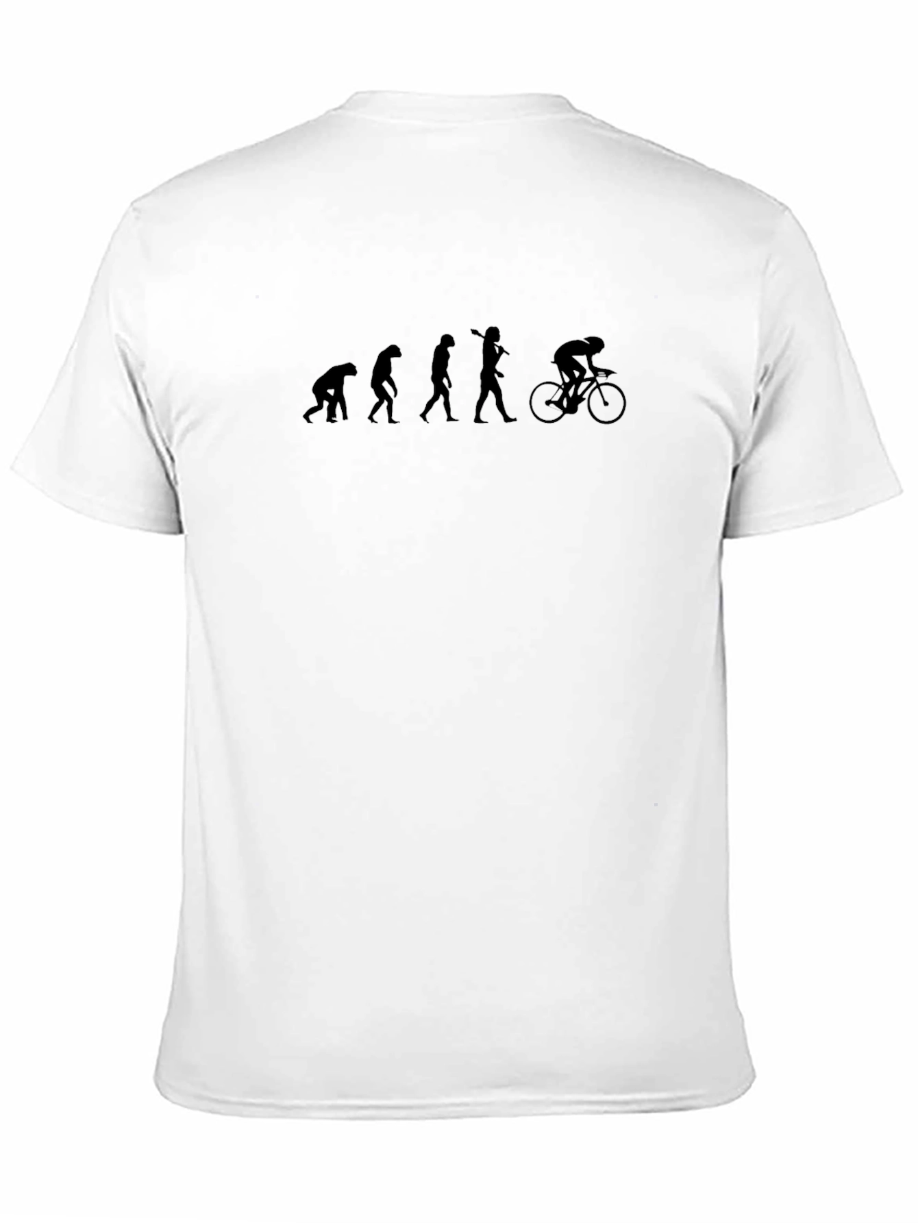 Evolution of Cyclist Black Graphic Tee