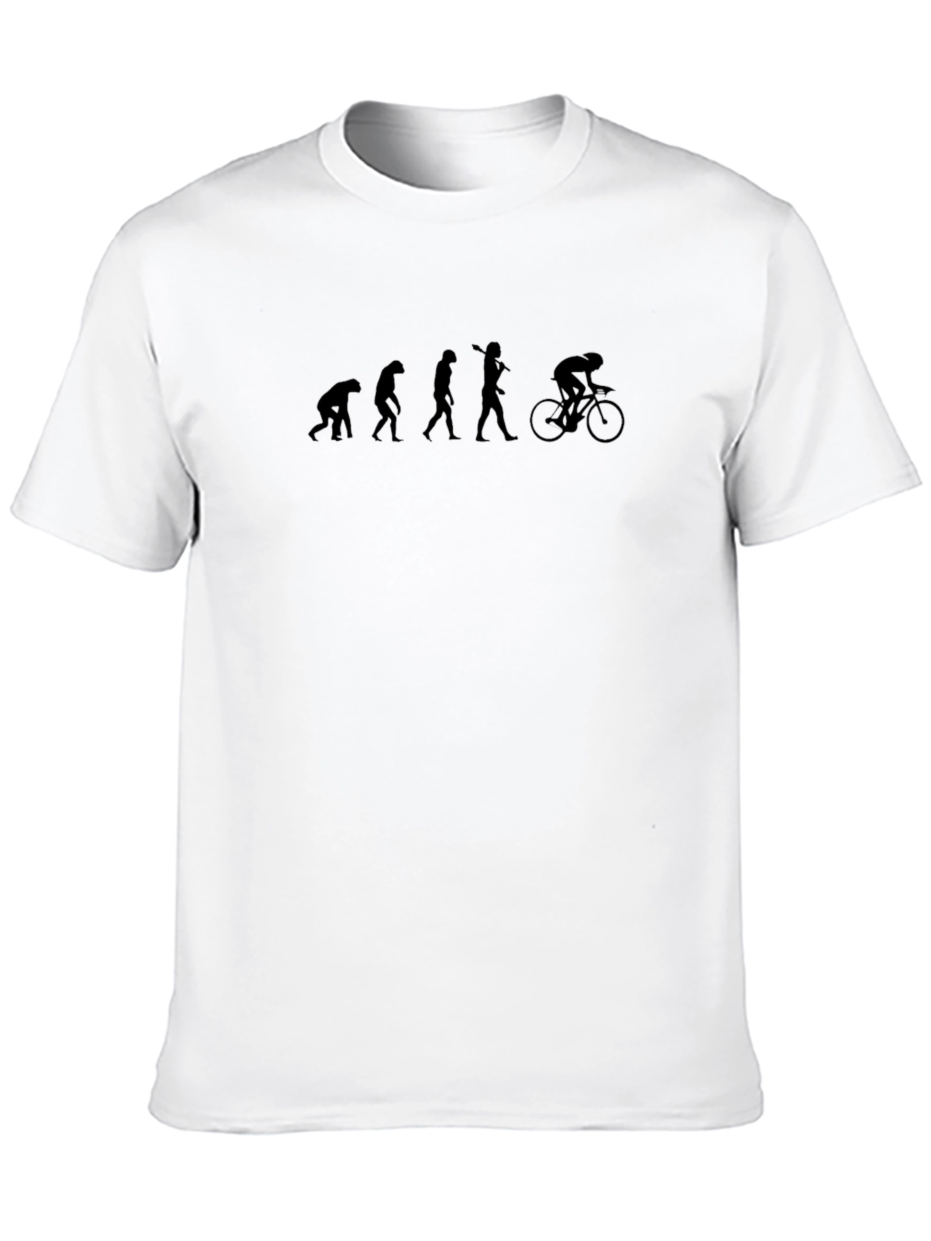 Evolution of Cyclist Black Graphic Tee