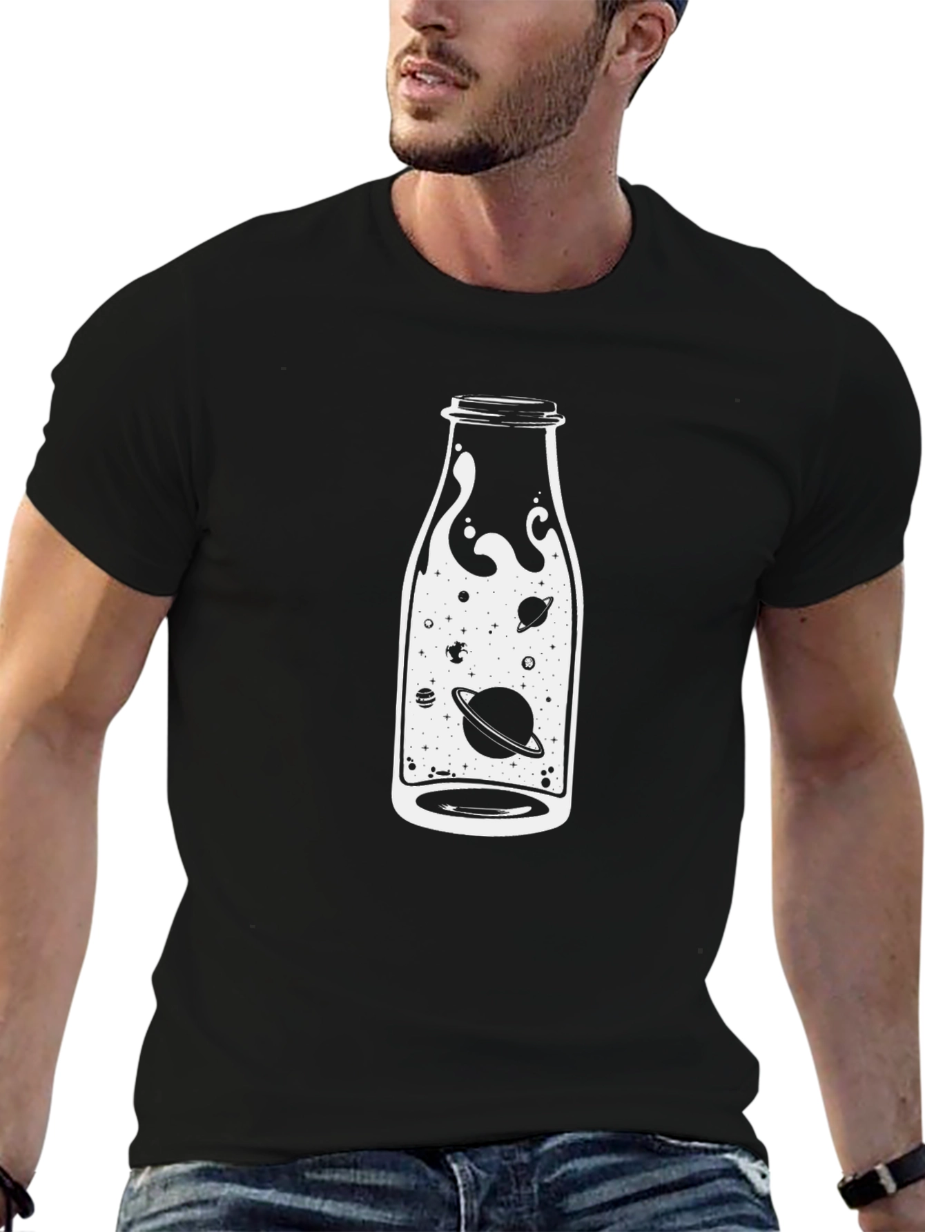 Space in a Bottle Graphic T-Shirt