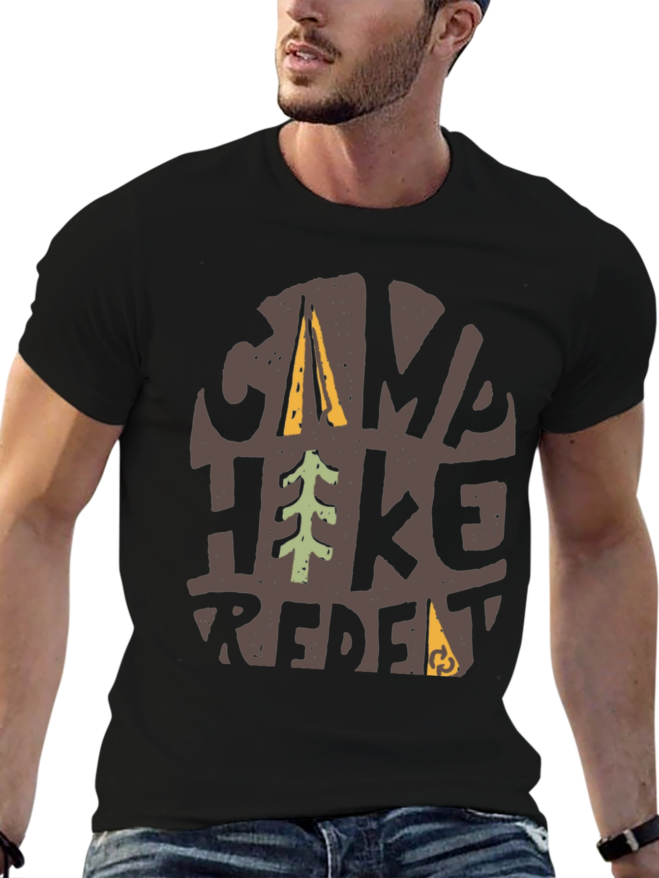 Camp Hike Repeat Graphic T-Shirt