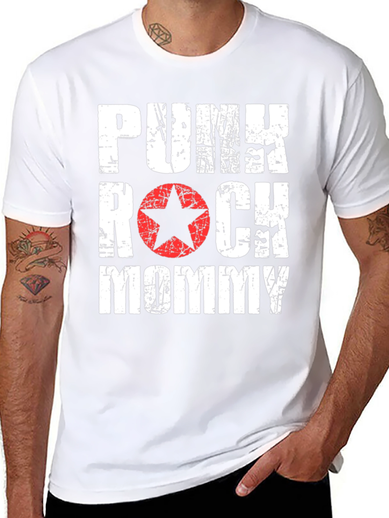 Punk Rock Mommy Black T-Shirt