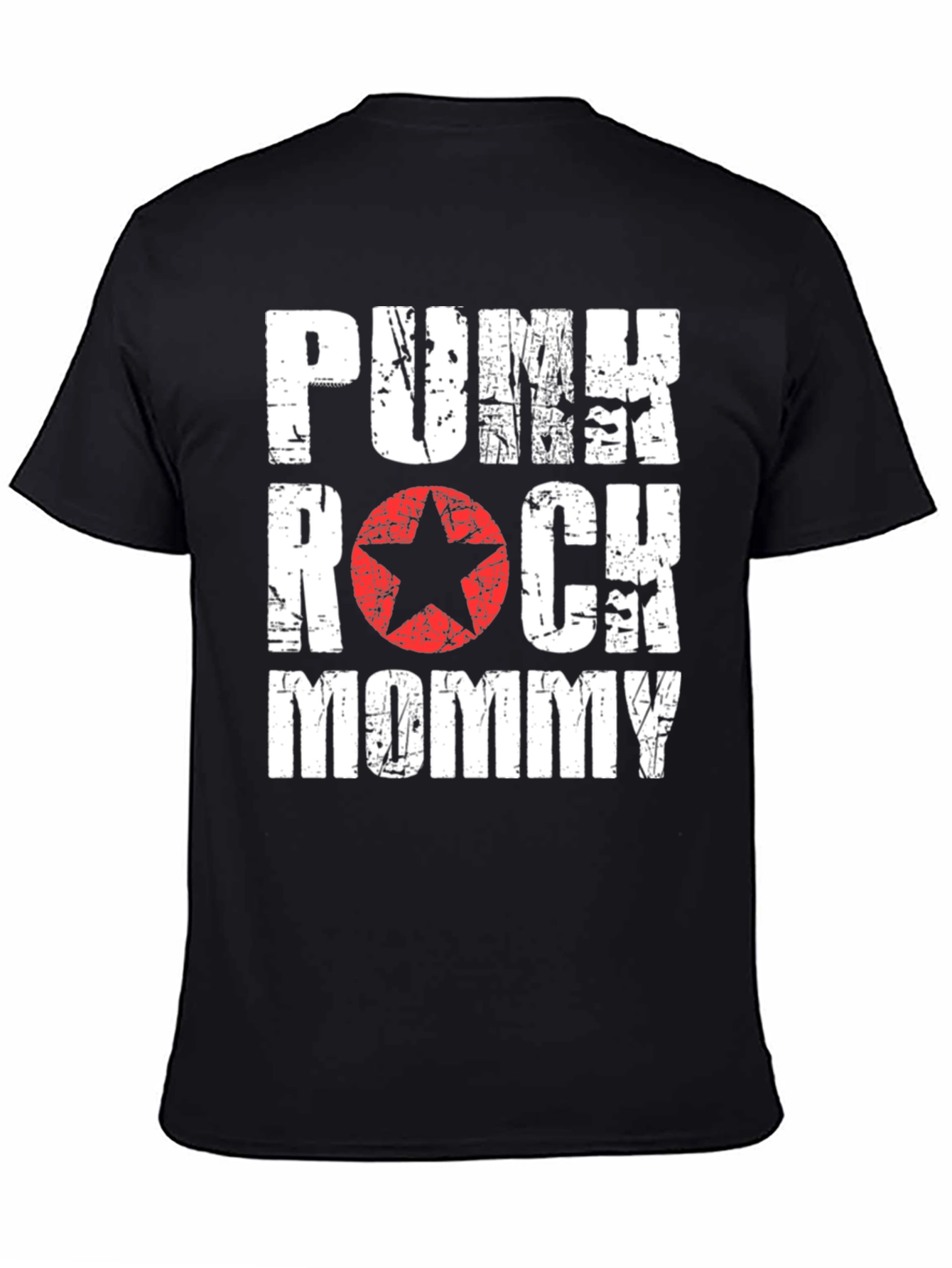 Punk Rock Mommy Black T-Shirt