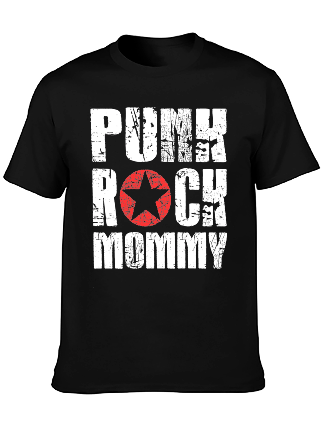 Punk Rock Mommy Black T-Shirt