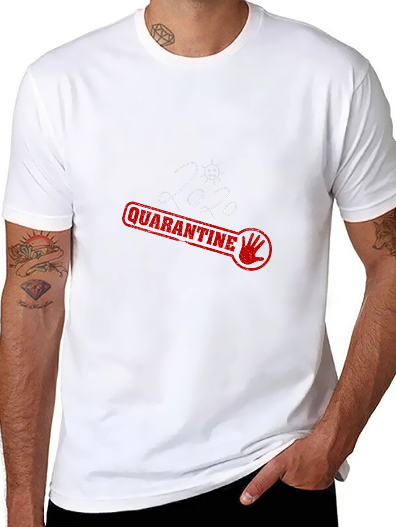 2020 Quarantine T-Shirt - Novelty Graphic Tee