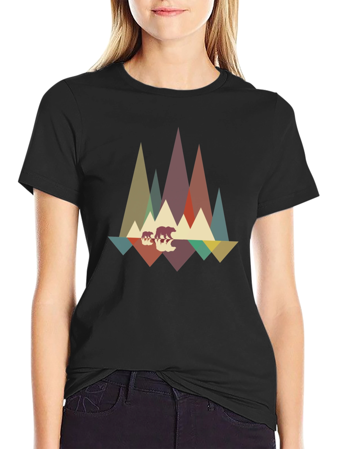 Retro Bear Mountain Graphic Tee