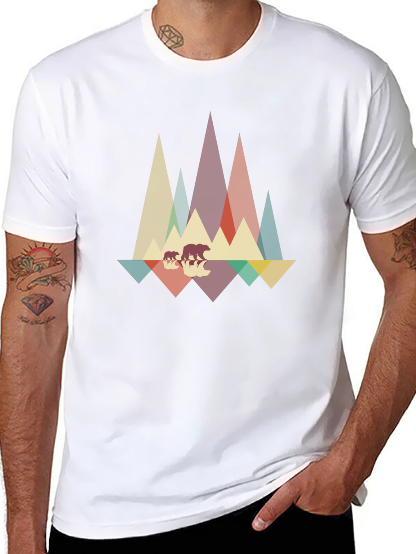 Retro Bear Mountain Graphic Tee