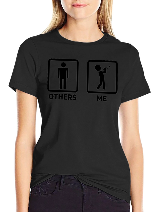 Funny Musician Graphic T-Shirt - Others Vs Me Trumpet Player