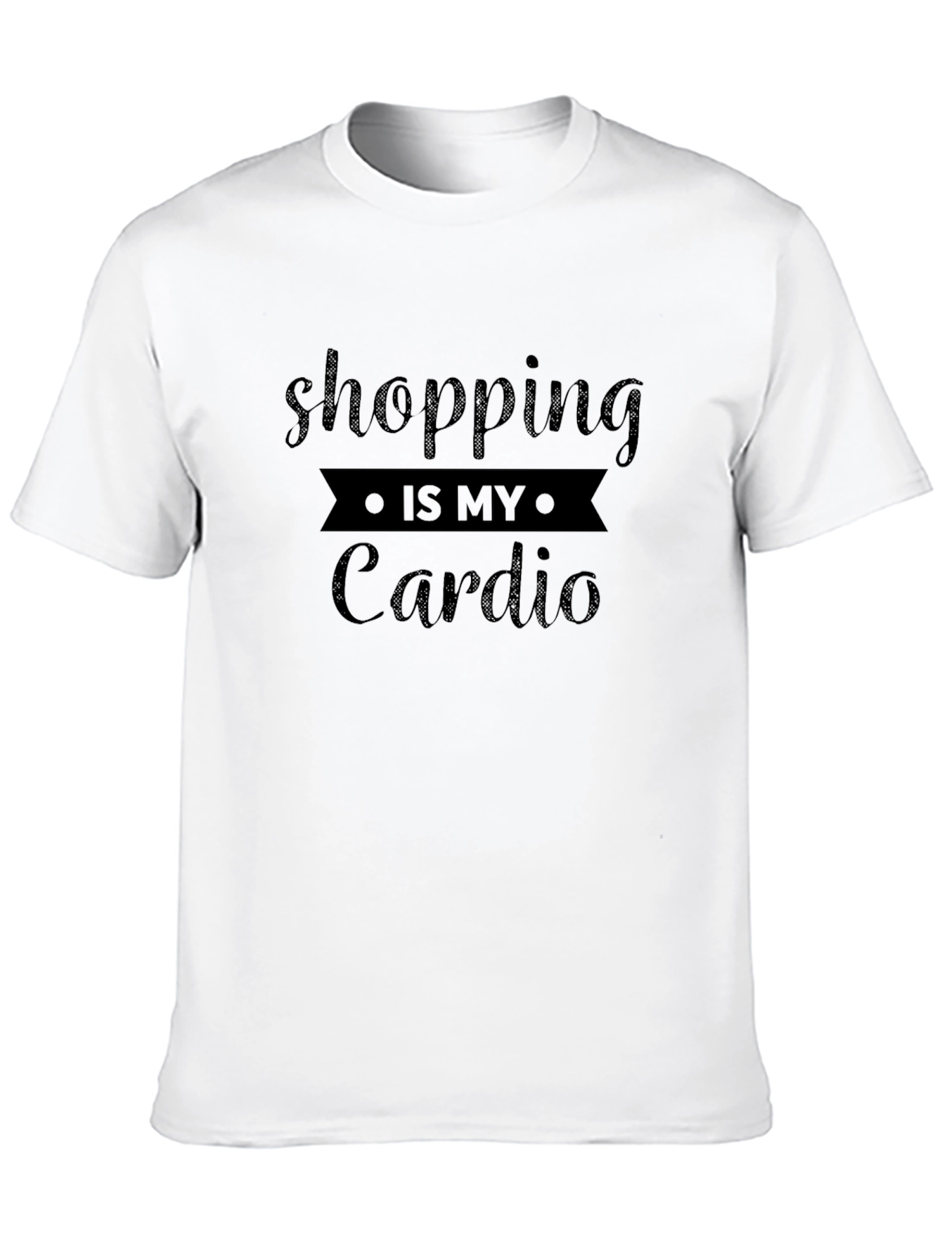 Shopping Is My Cardio Black T-Shirt