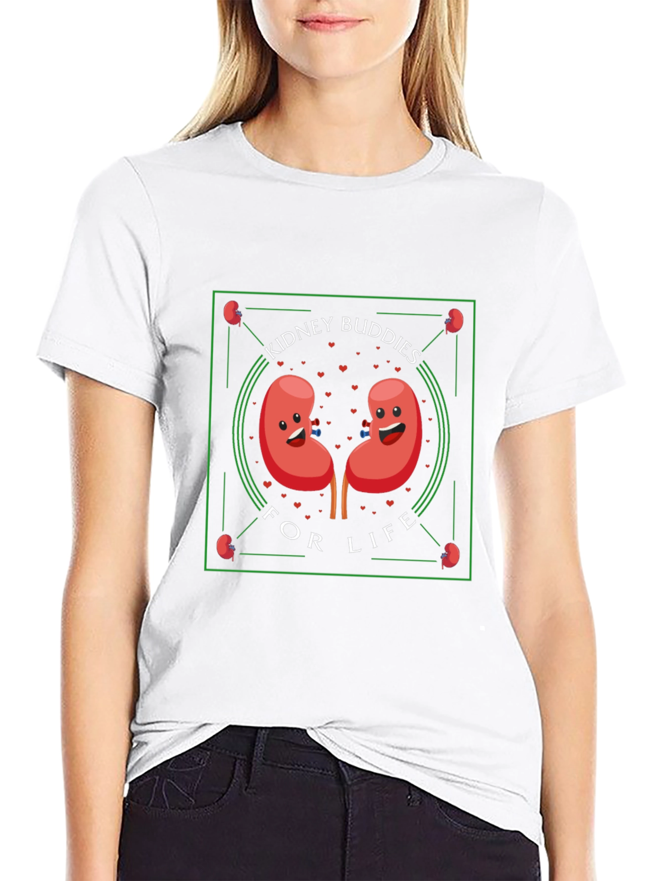 Kidney Buddies for Life T-Shirt - Black