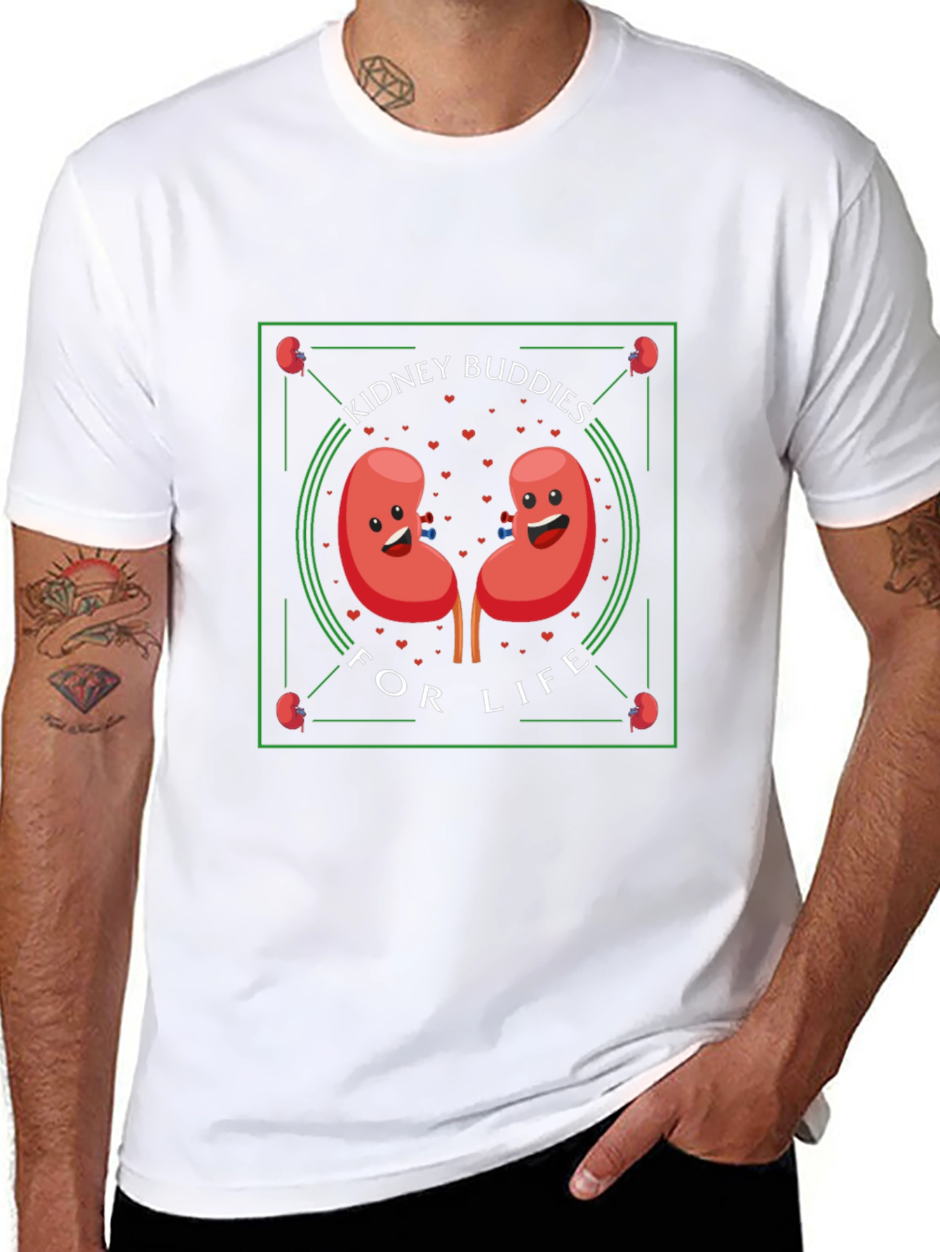 Kidney Buddies for Life T-Shirt - Black