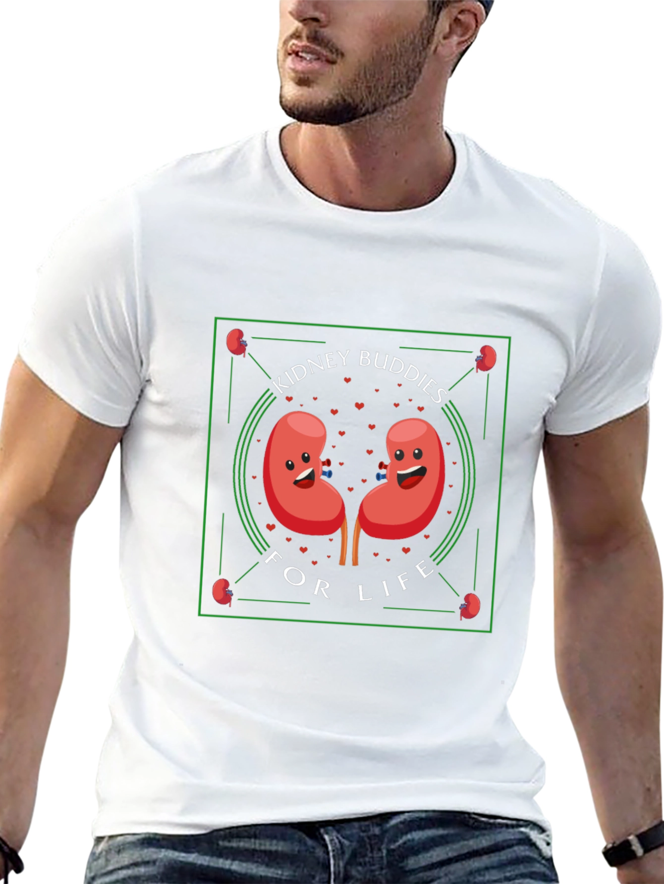 Kidney Buddies for Life T-Shirt - Black