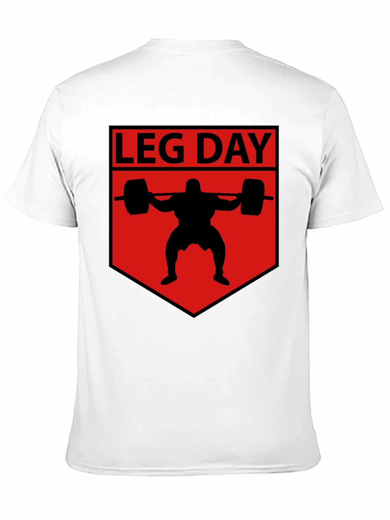 Leg Day Graphic T-Shirt - Black Cotton Gym Tee