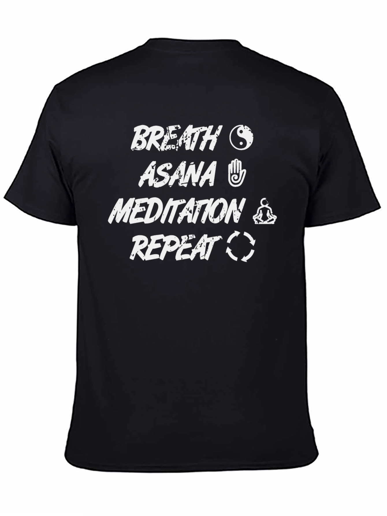 Yoga Inspired Black T-Shirt