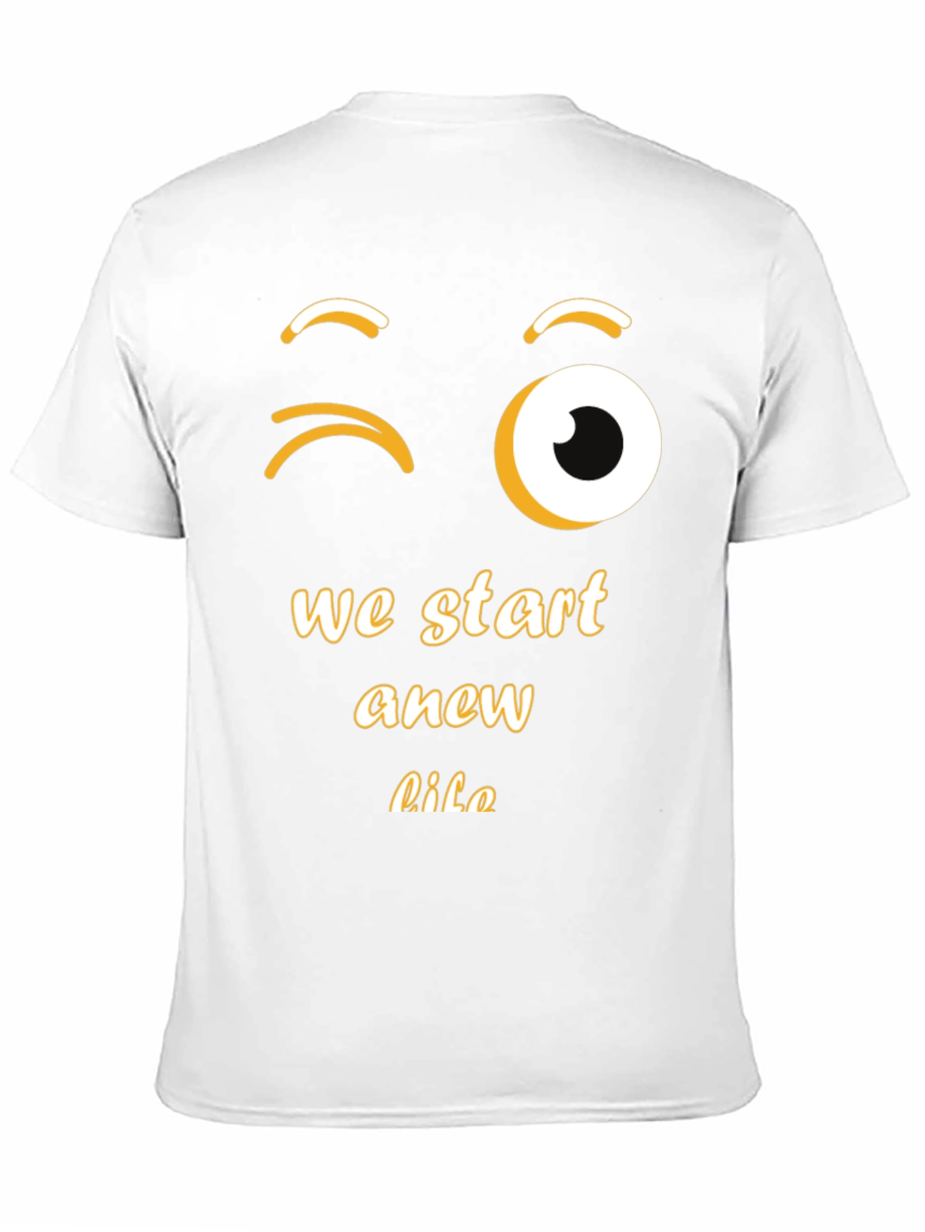 Winking Emoji New Life Graphic Tee