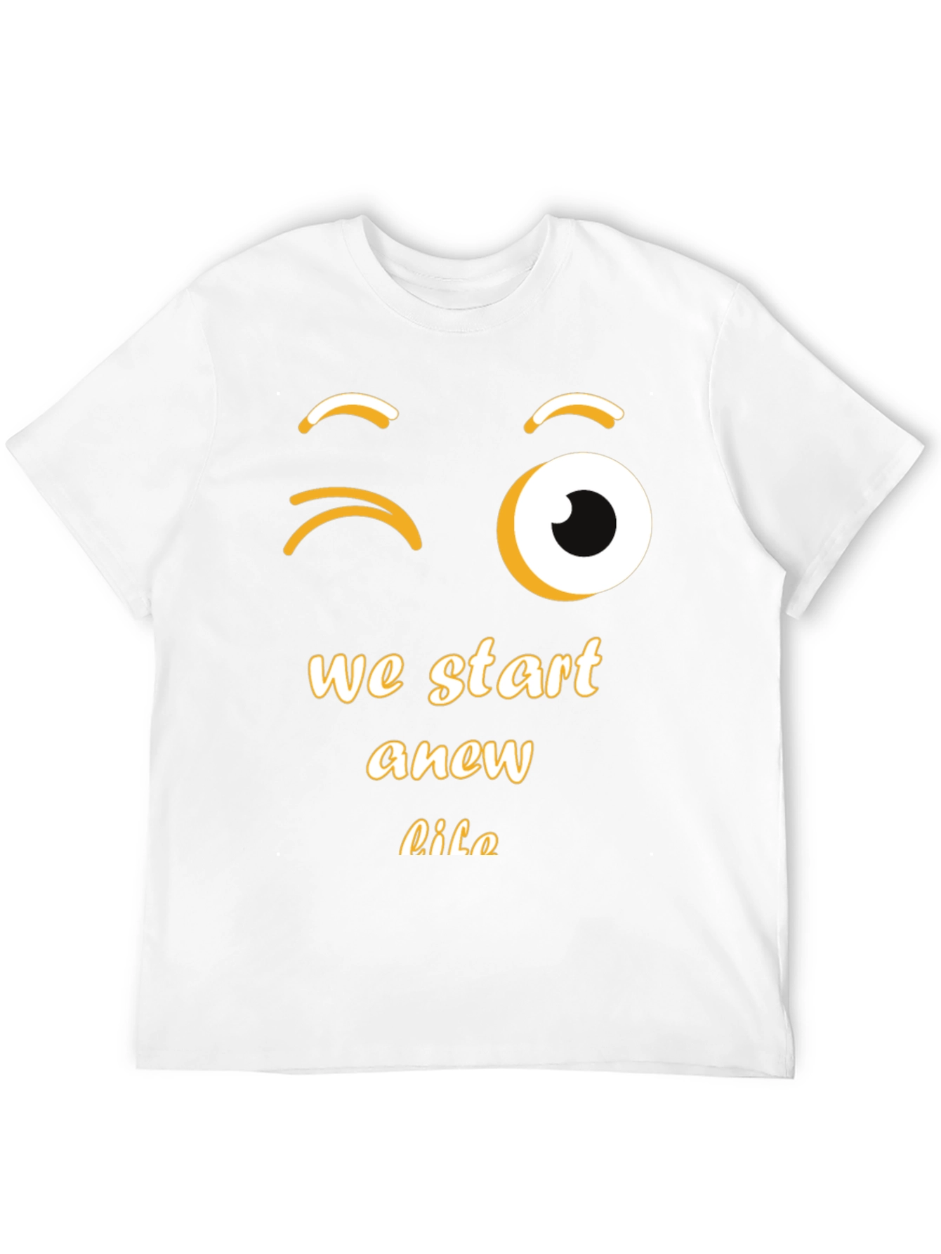 Winking Emoji New Life Graphic Tee