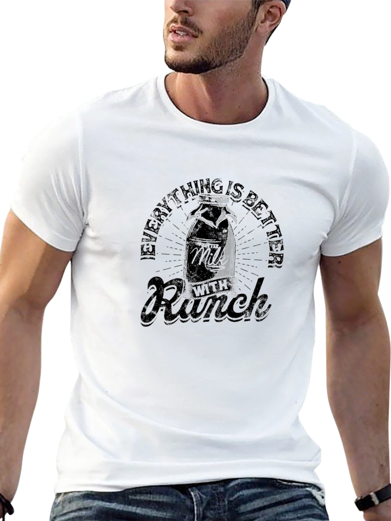 Milk with Ranch Graphic T-Shirt