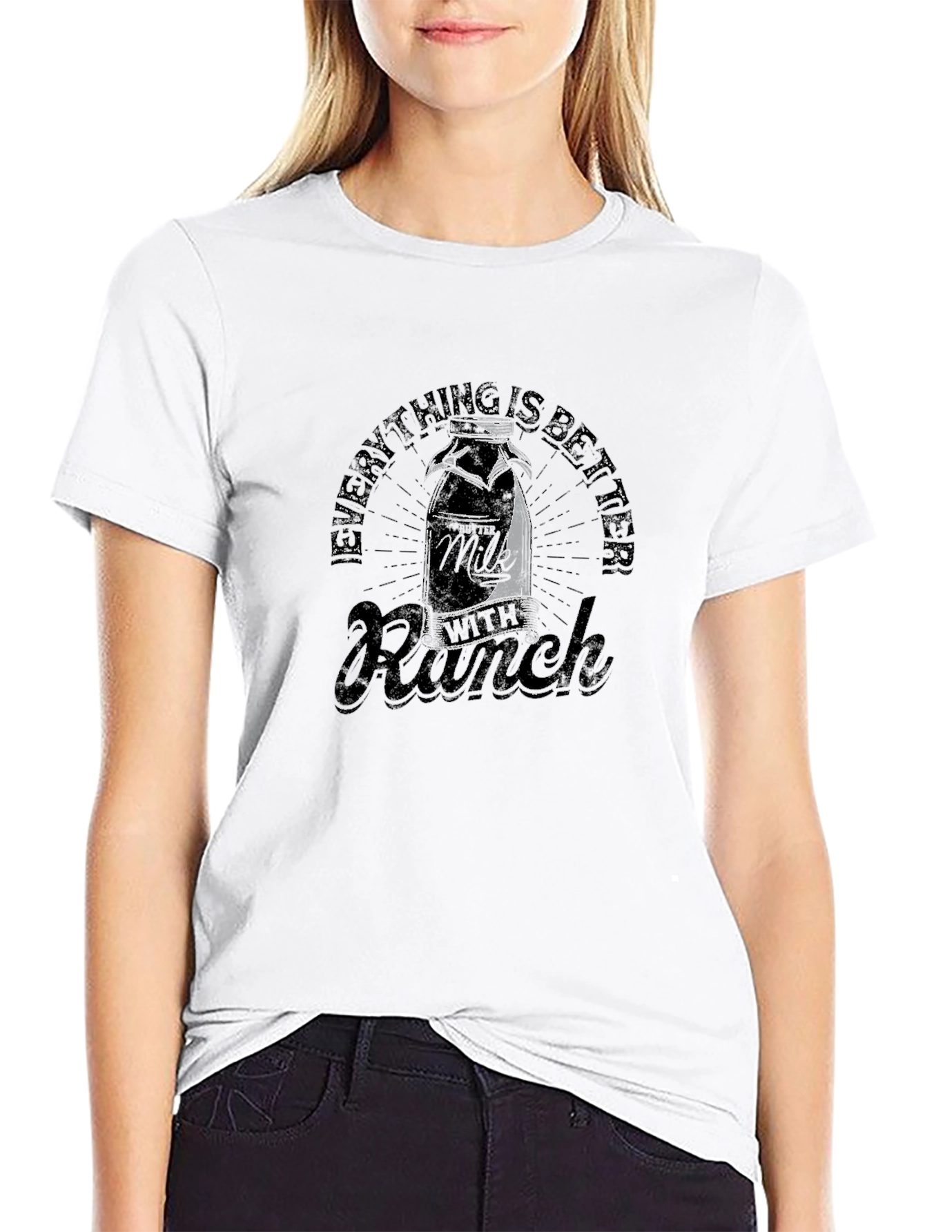 Milk with Ranch Graphic T-Shirt