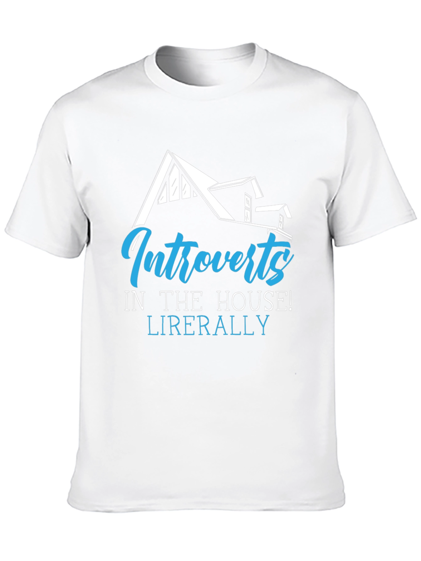 Introverts In The House Black Graphic T-Shirt