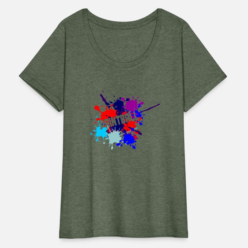 Paintball text cut out in paint splatter text