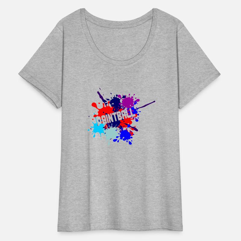 Paintball text cut out in paint splatter text