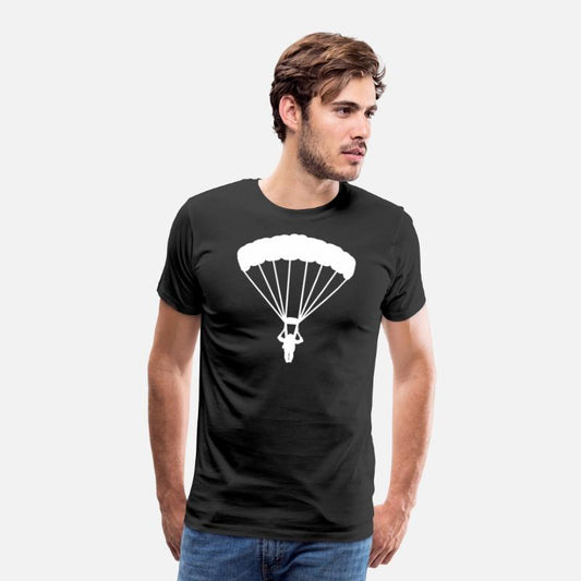 Parachutist sky diver dive sport freefall present