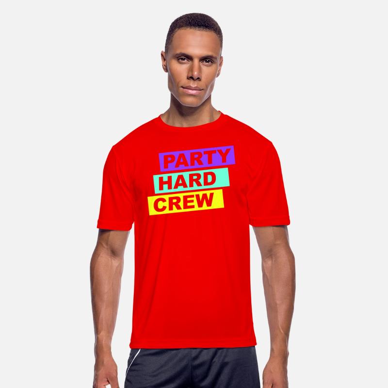 Party Hard Crew Member Team Club Friends Celebrate