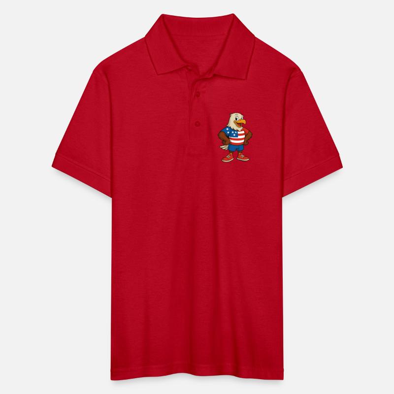 Patriotic Eagle Cartoon Design