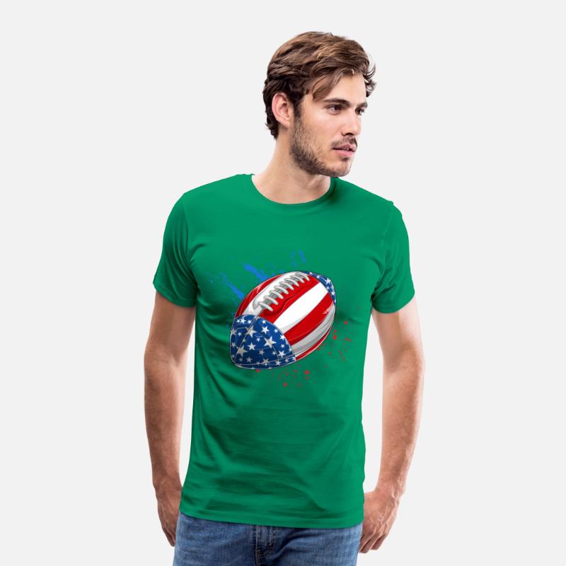 Patriotic Rugby 4th of July USA American Flag
