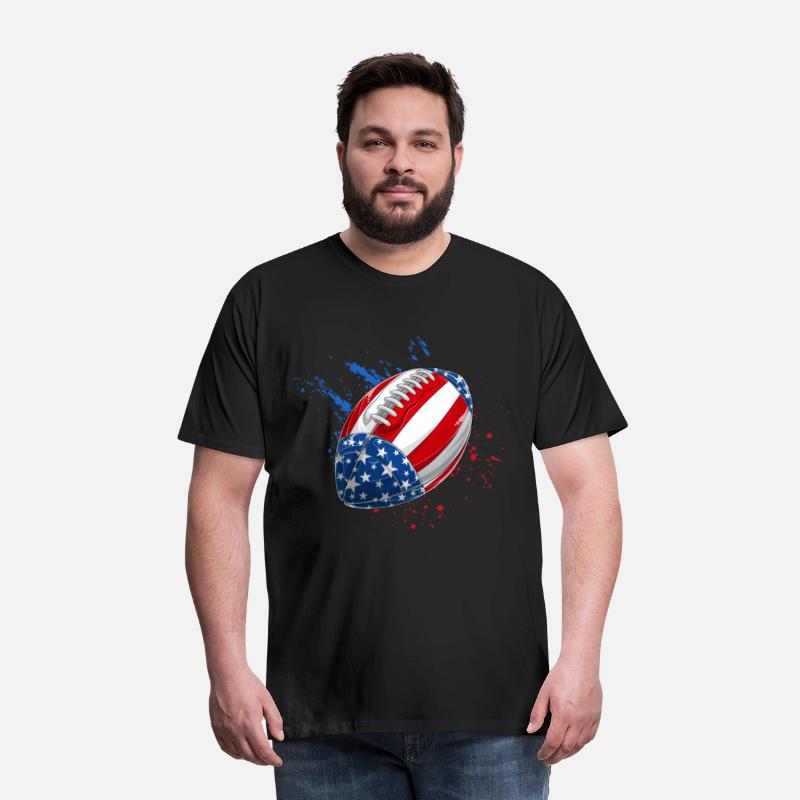 Patriotic Rugby 4th of July USA American Flag