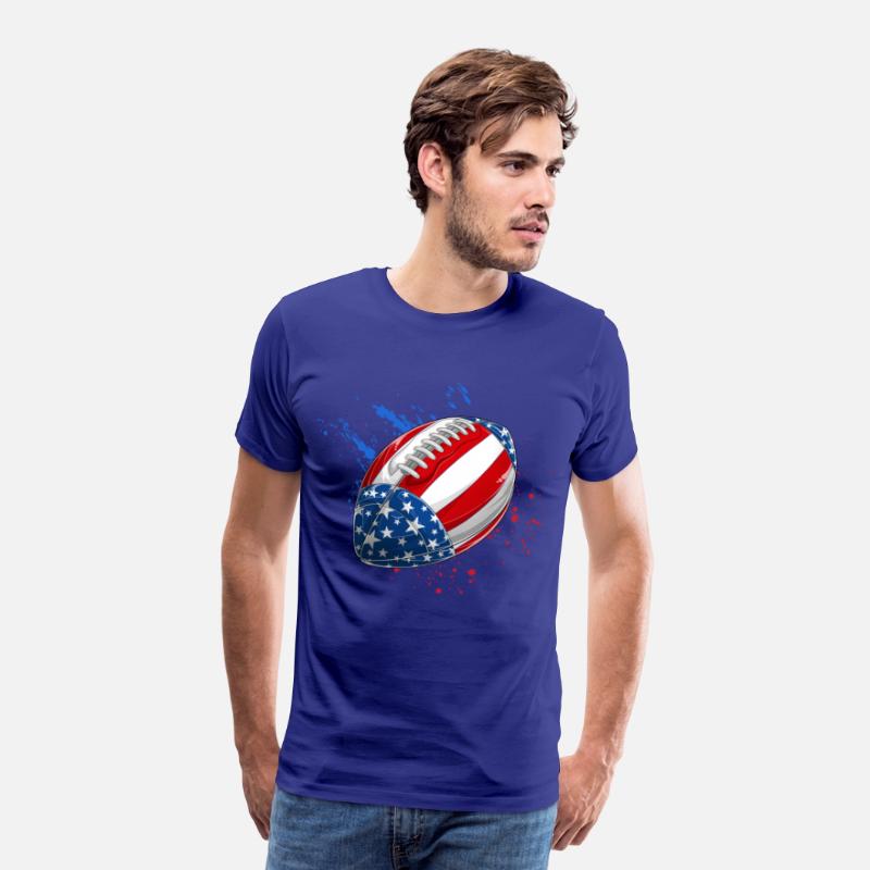 Patriotic Rugby 4th of July USA American Flag