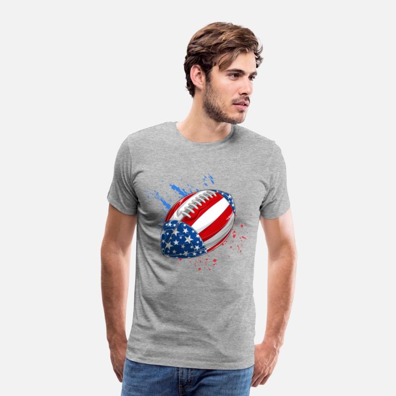 Patriotic Rugby 4th of July USA American Flag