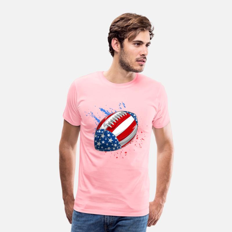 Patriotic Rugby 4th of July USA American Flag