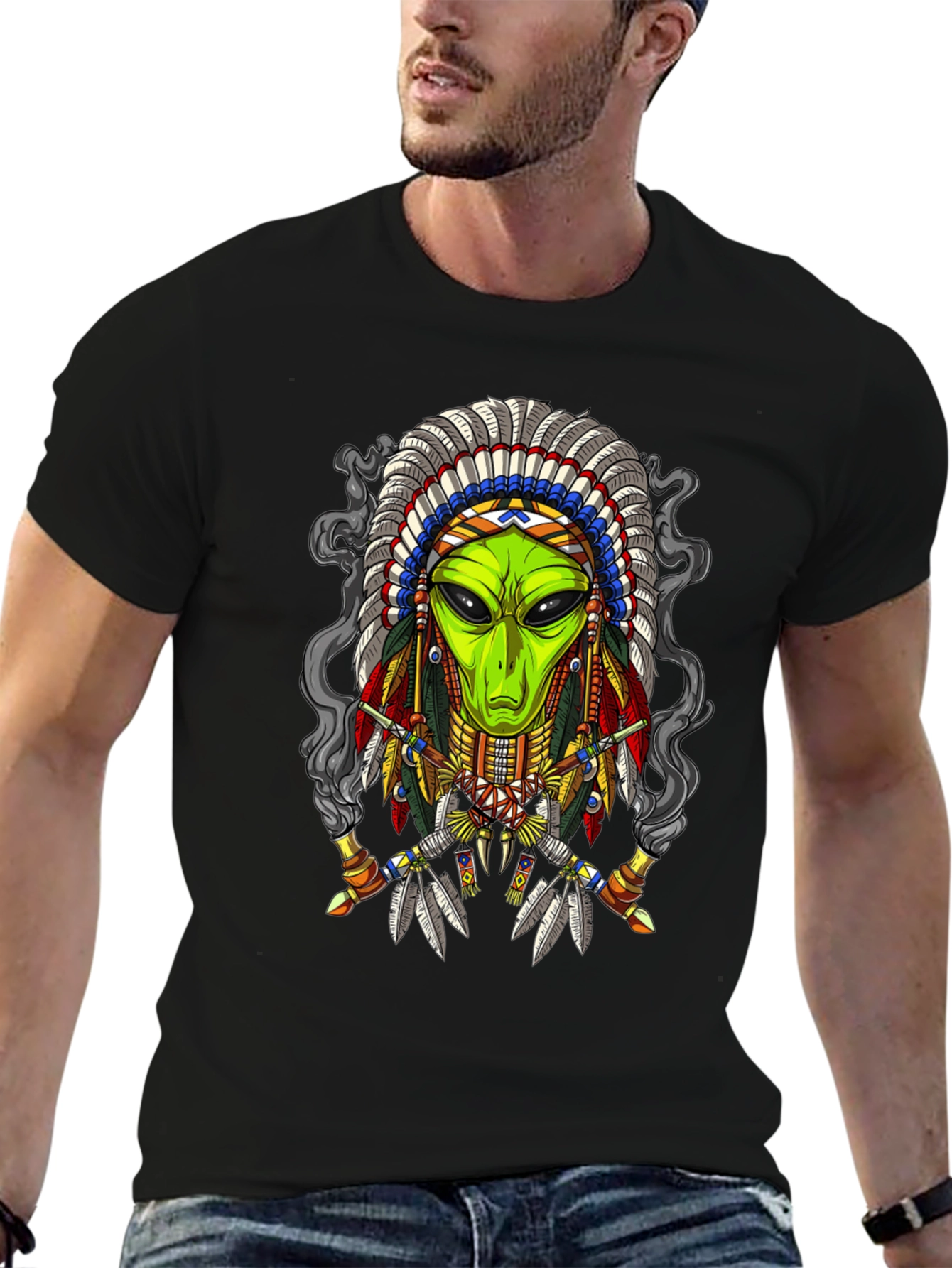 Alien Chief T-Shirt - Unique Graphic Tee