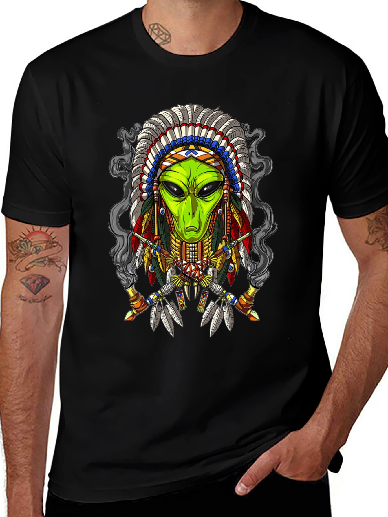 Alien Chief T-Shirt - Unique Graphic Tee