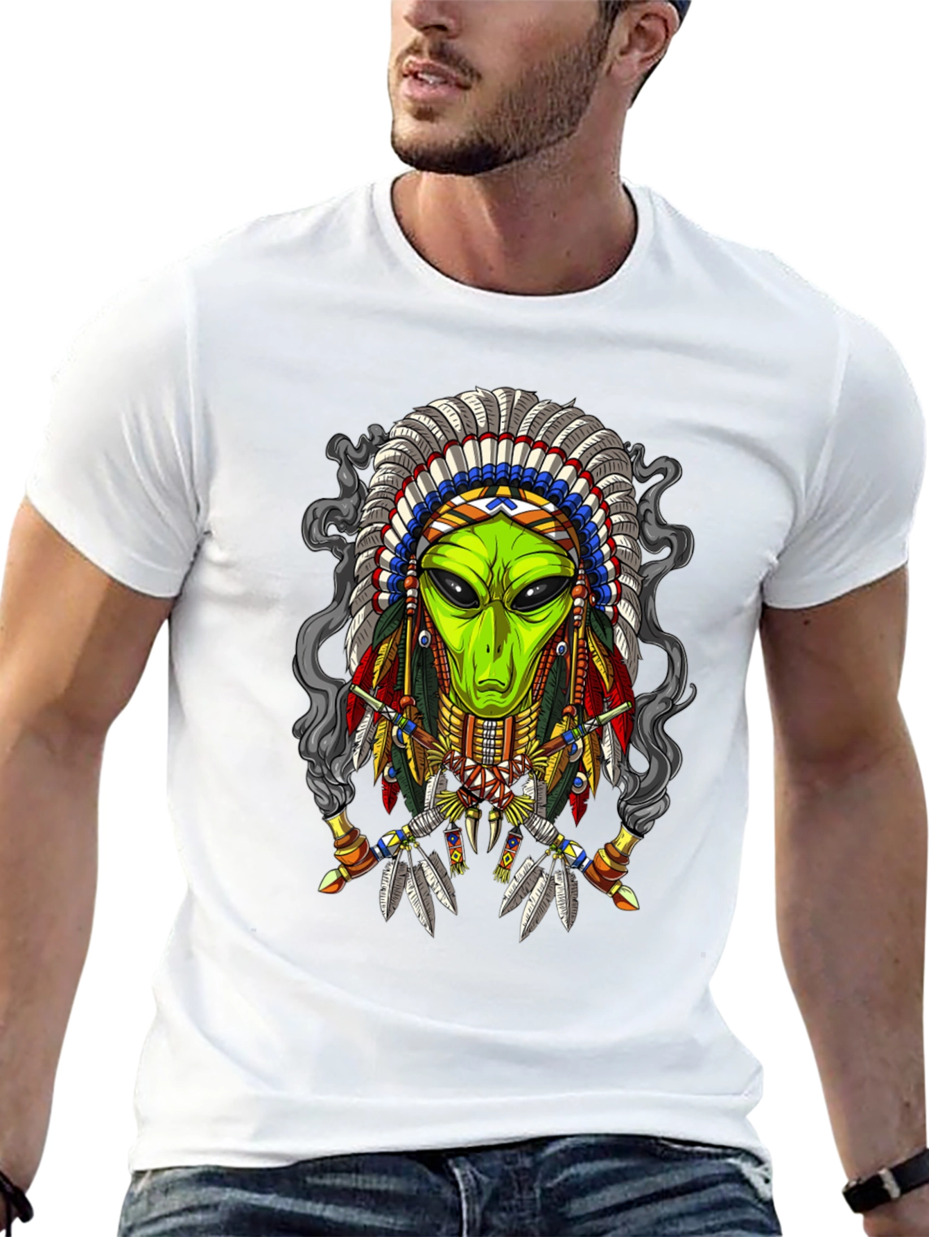 Alien Chief T-Shirt - Unique Graphic Tee