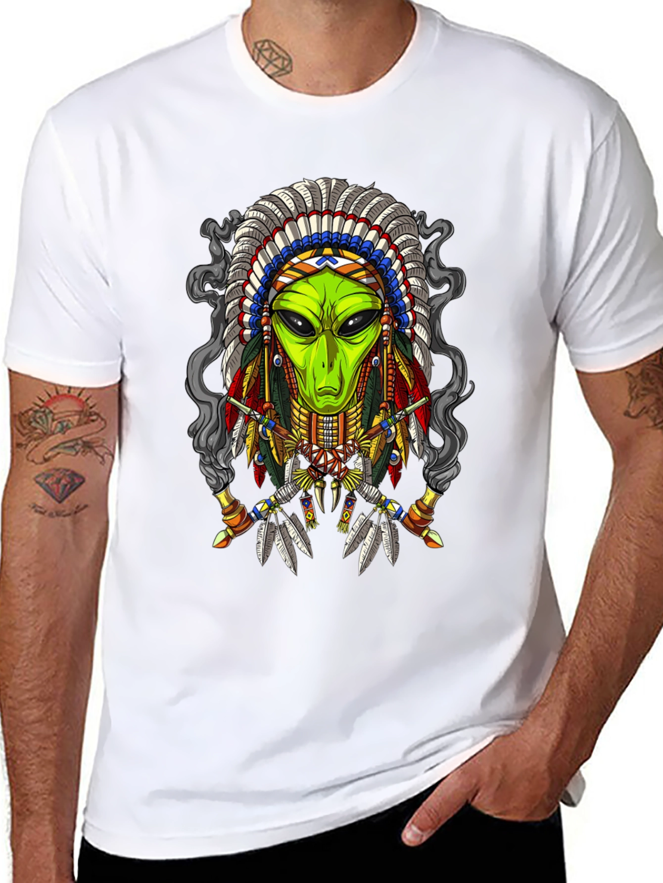 Alien Chief T-Shirt - Unique Graphic Tee