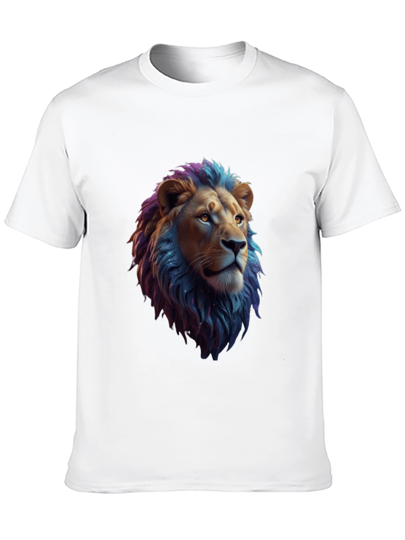 Lion Head Graphic Tee - Cool Animal Print Shirt