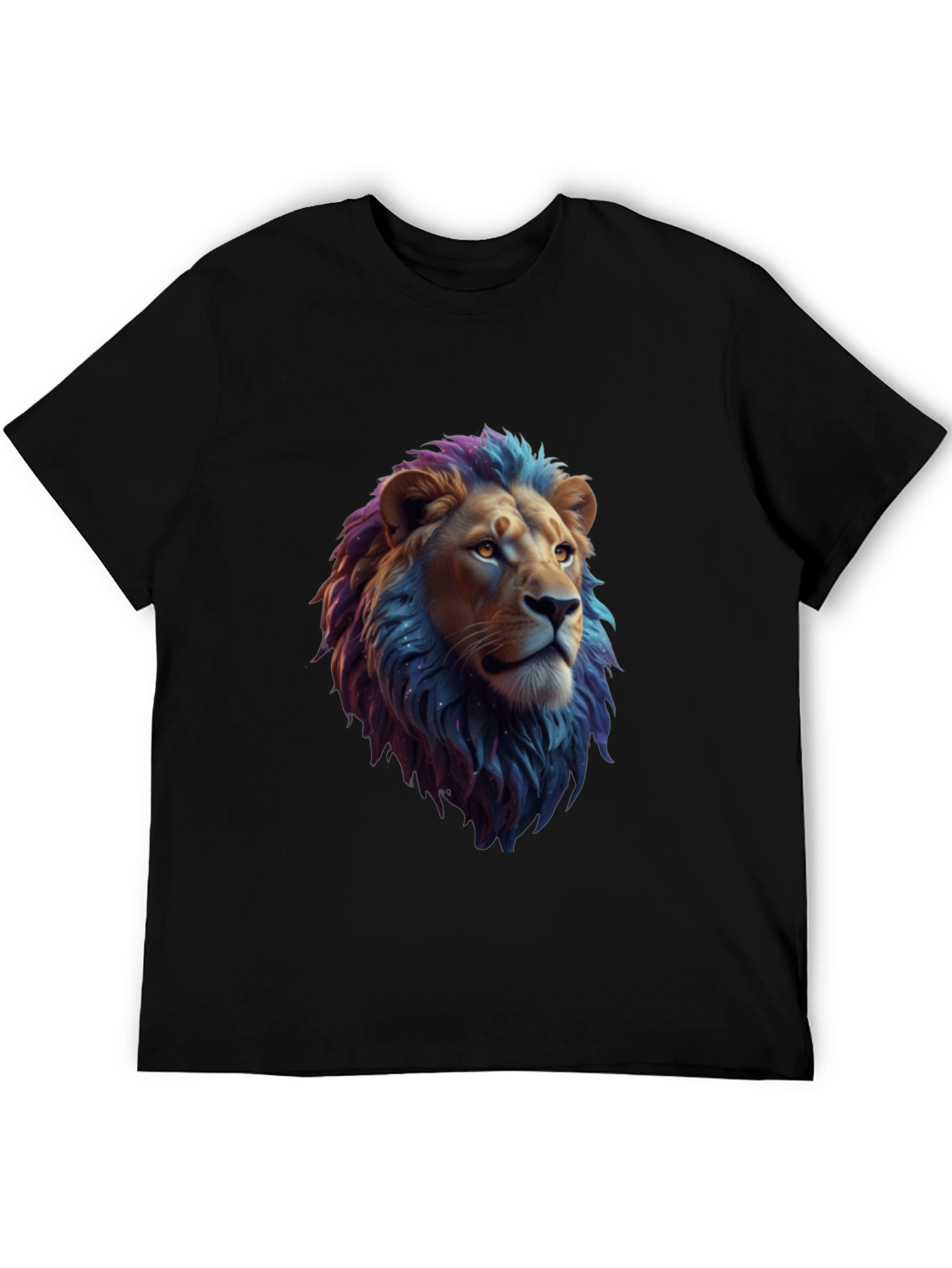 Lion Head Graphic Tee - Cool Animal Print Shirt