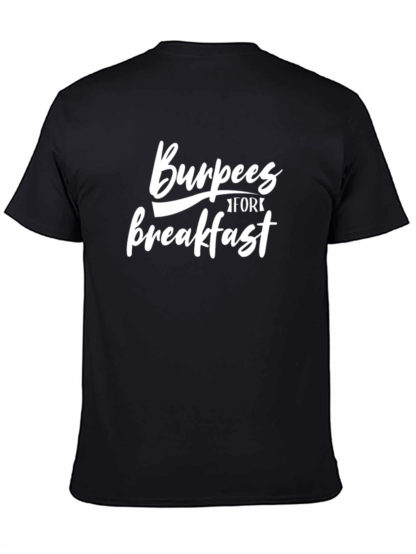 Burpees for Breakfast Graphic Tee - Black