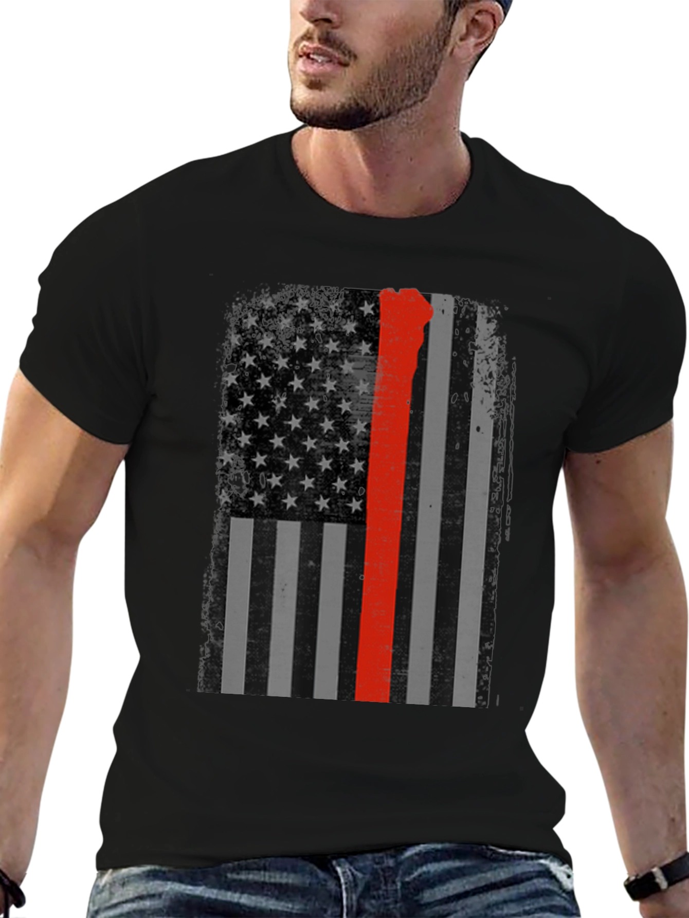 Thin Red Line Vermont Flag T-Shirt