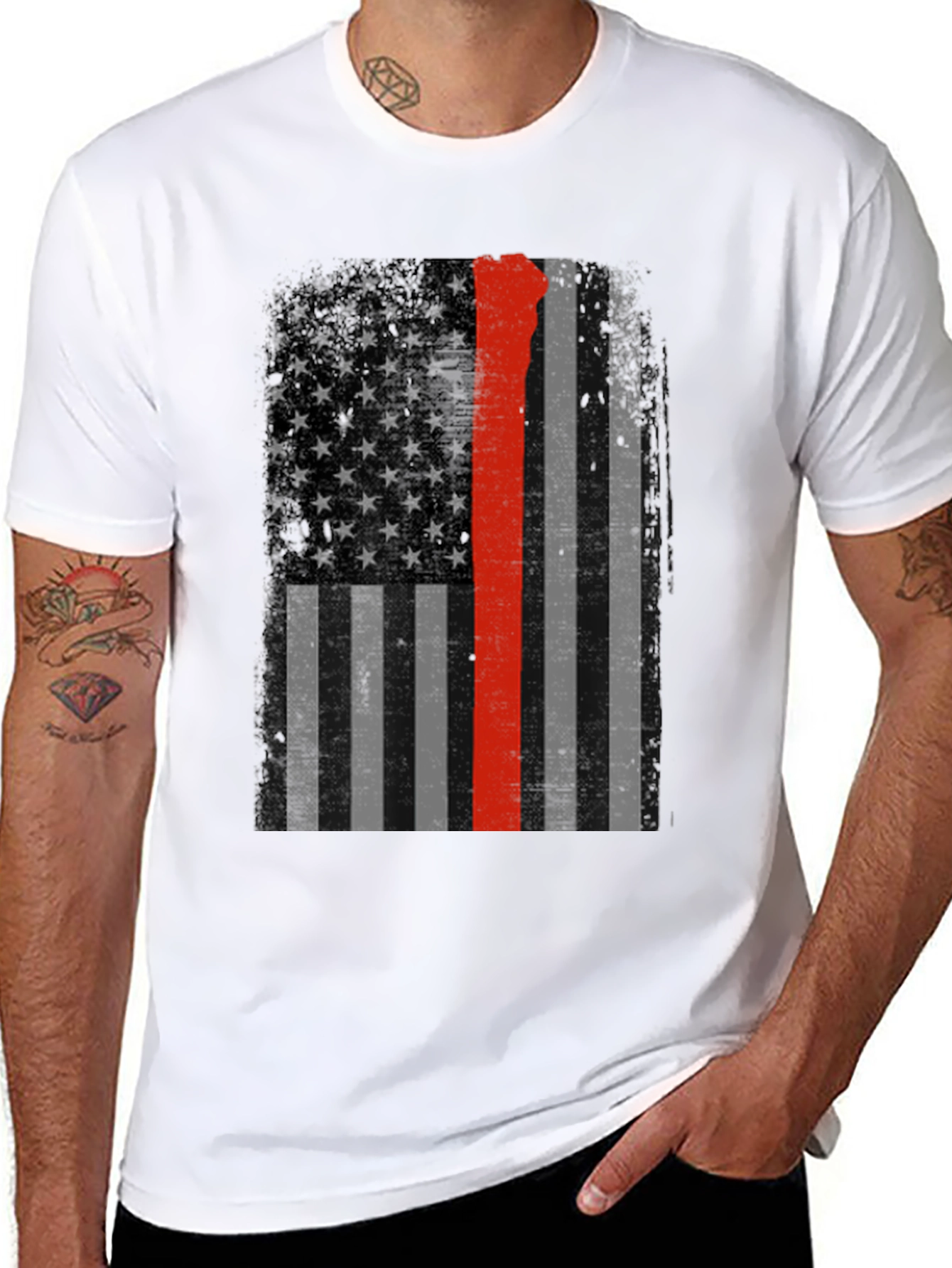Thin Red Line Vermont Flag T-Shirt