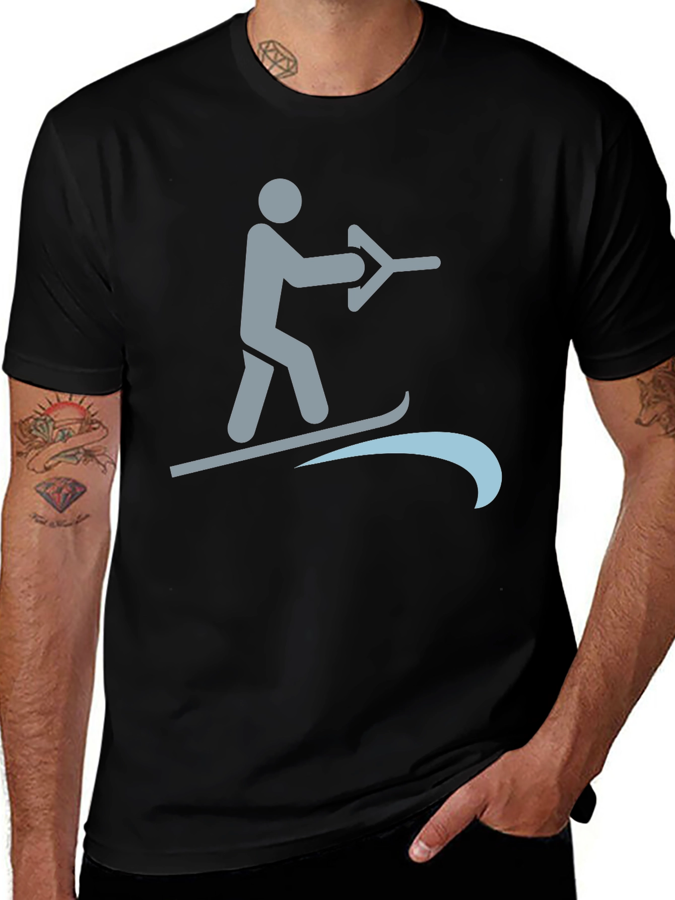 Water Skiing Graphic T-Shirt