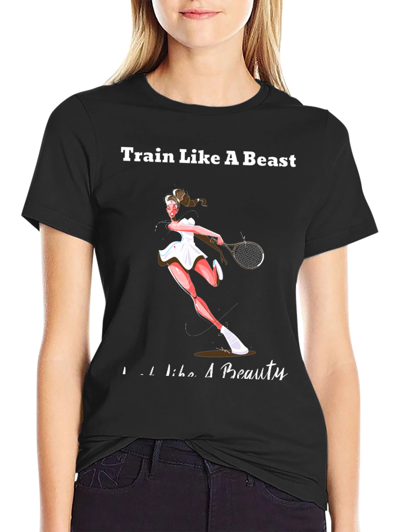 Train Like a Beast Tennis T-Shirt