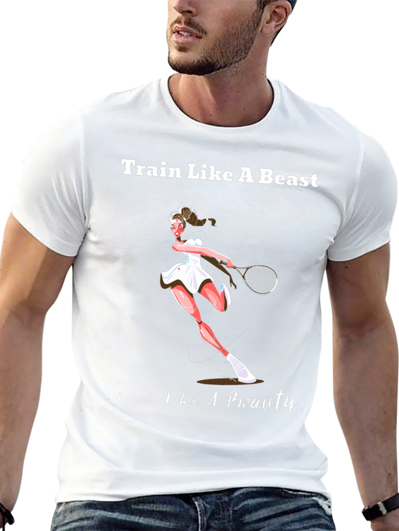 Train Like a Beast Tennis T-Shirt