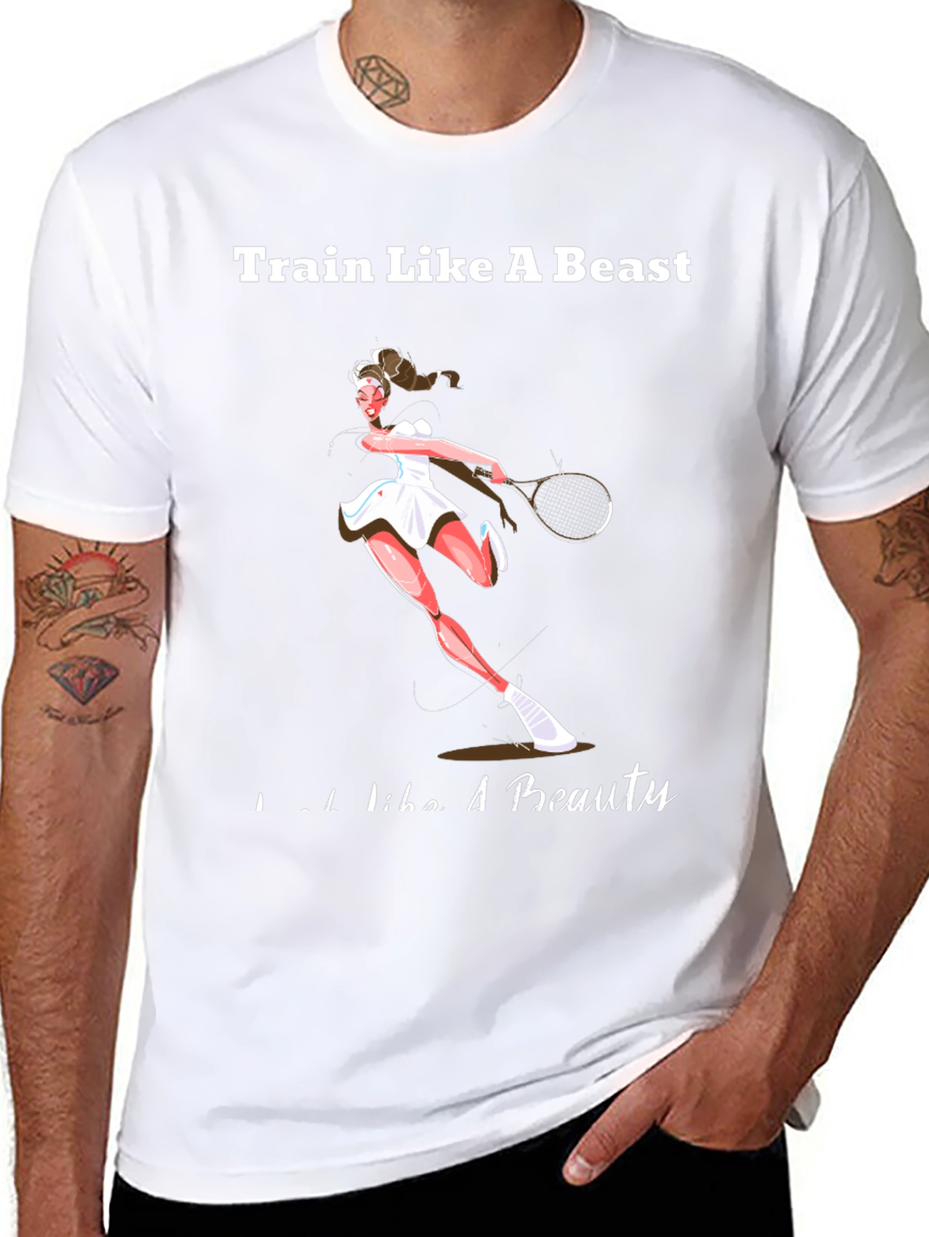 Train Like a Beast Tennis T-Shirt