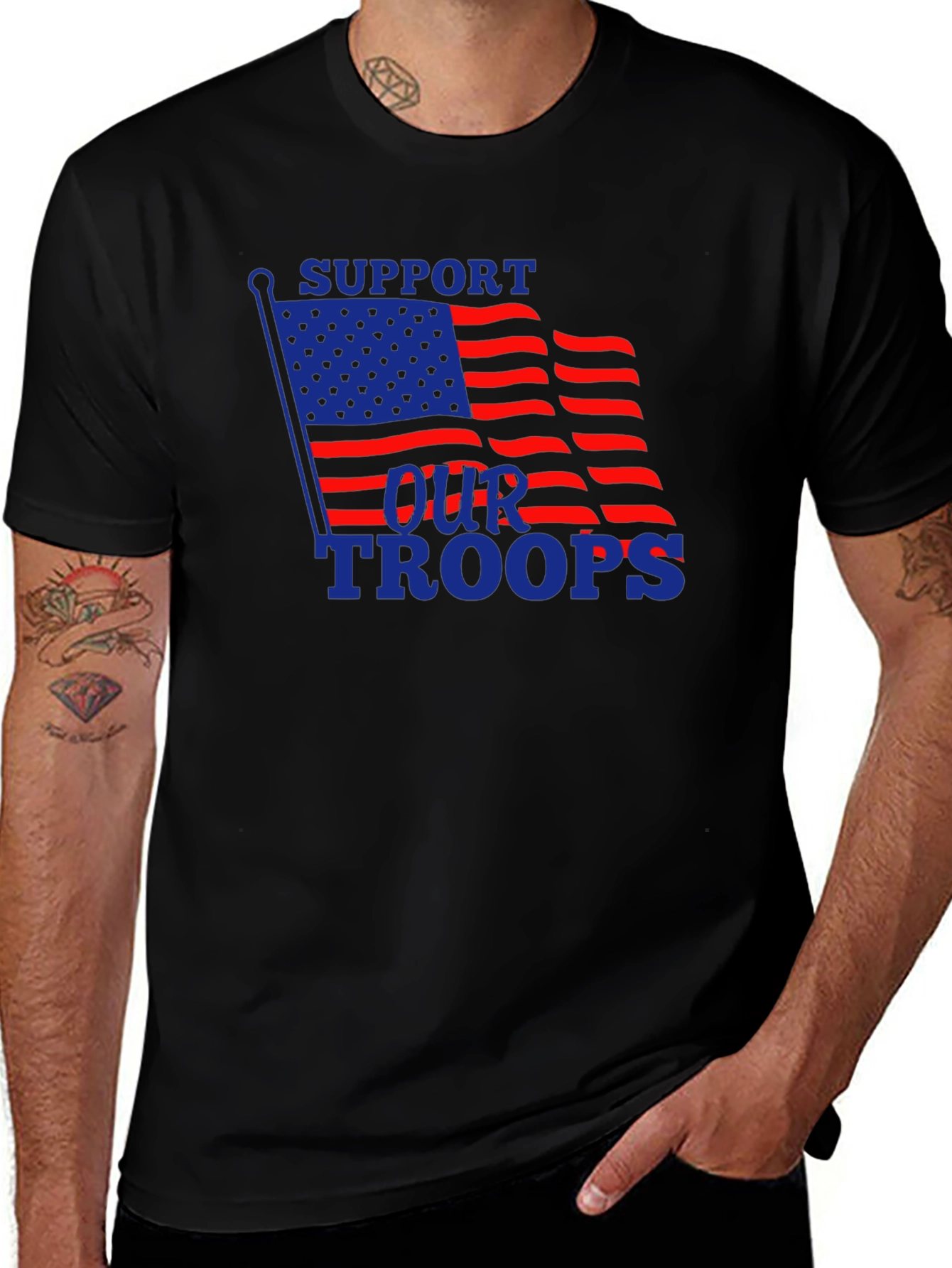 Support Our Troops Patriotic T-Shirt