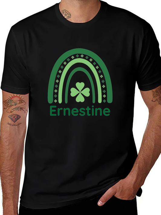 Ernestine St. Patricks Day Shamrock Rainbow T-Shirt