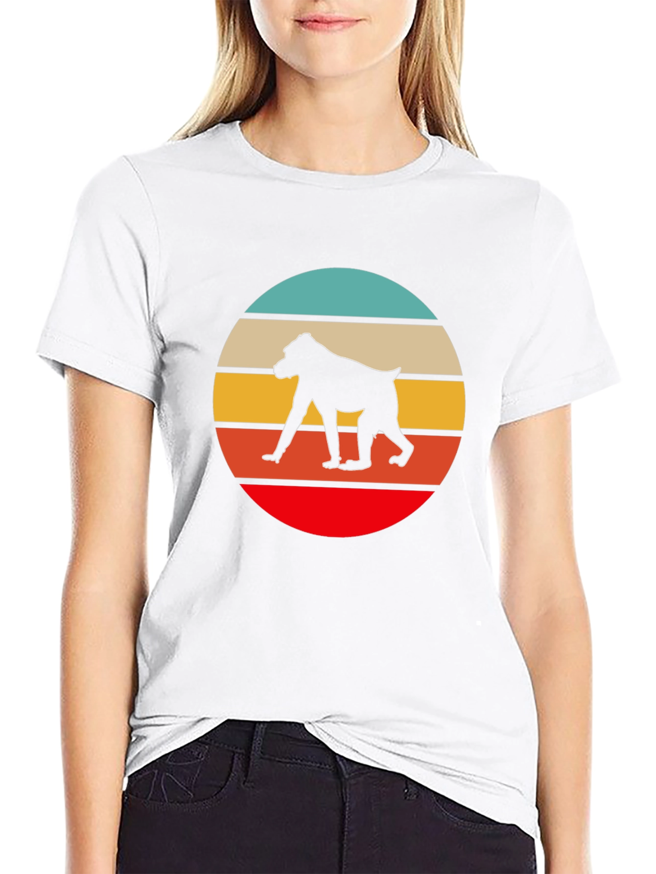 Retro Baboon Sunset T-Shirt - Unique Graphic Tee