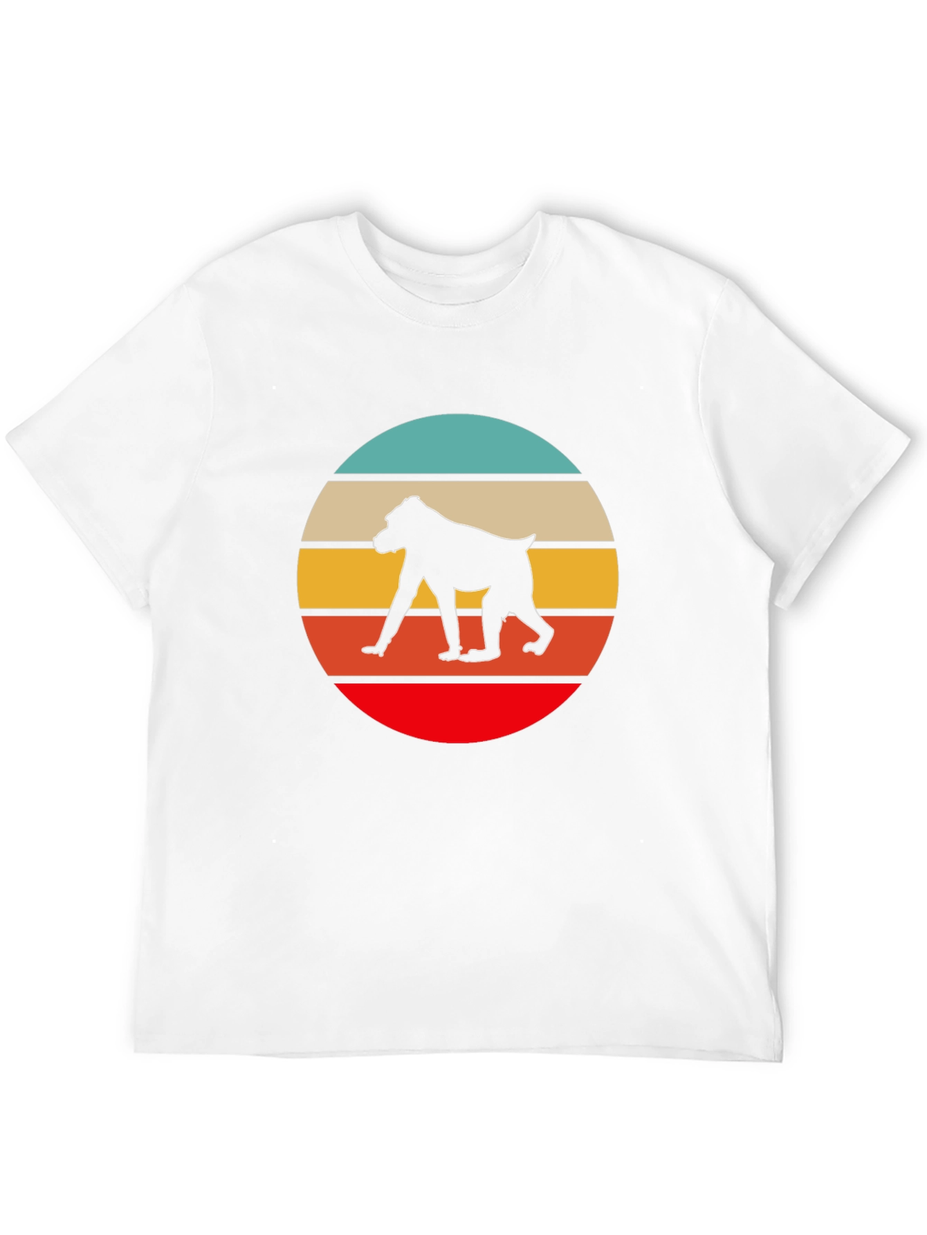 Retro Baboon Sunset T-Shirt - Unique Graphic Tee