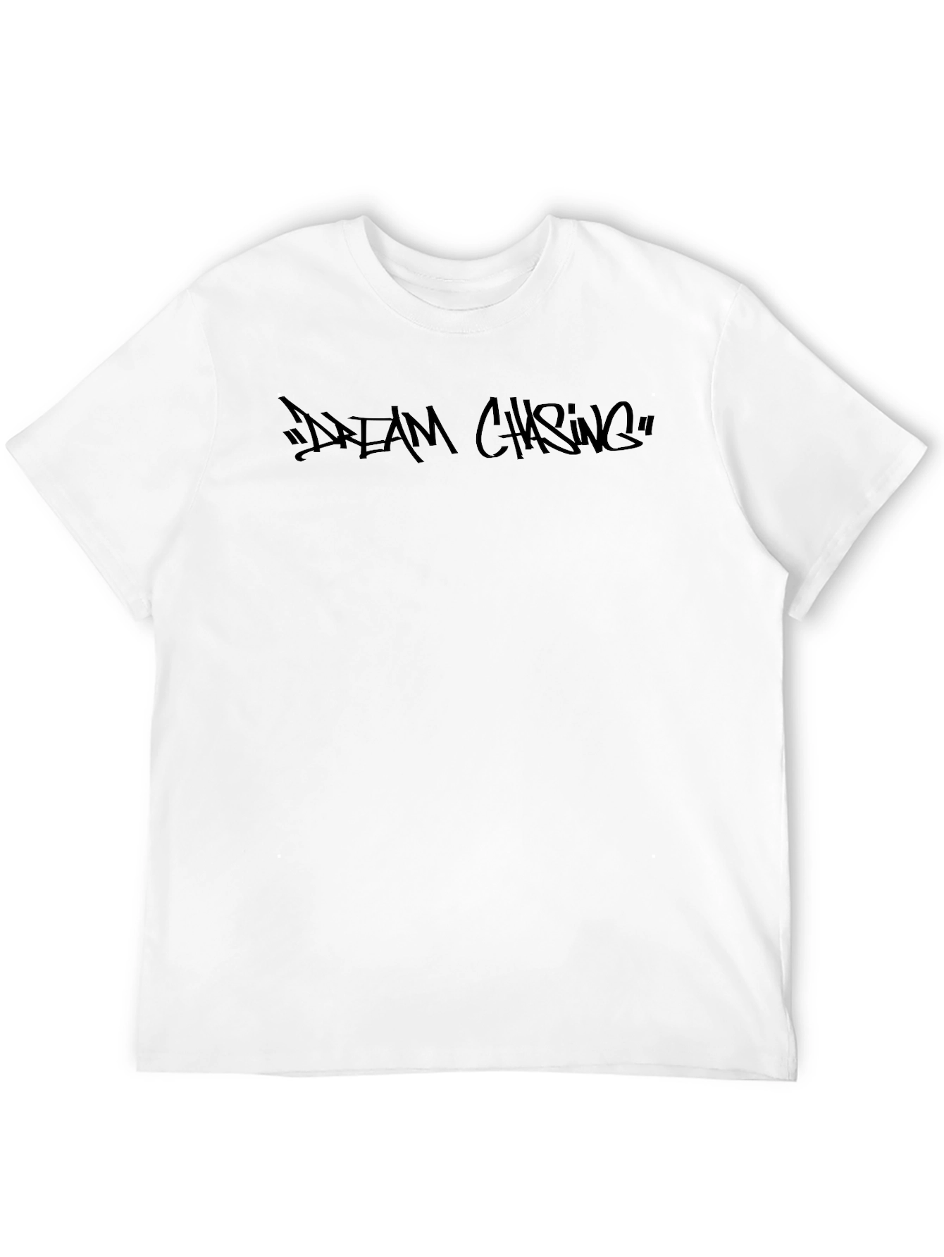 Dream Chasing Black Graphic Tee